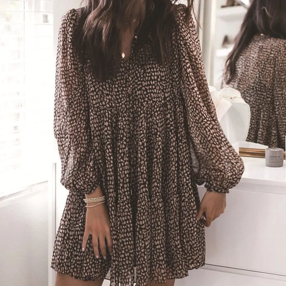 Woman Autumn Winter Long Sleeve Casual Skirt Floral Print Long Sleeve Bodycon Dress Loose Party Style
Woman Autumn Winter Long Sleeve Casual Skirt Floral Print Long Sleeve Bodycon Dress Loose Party Style