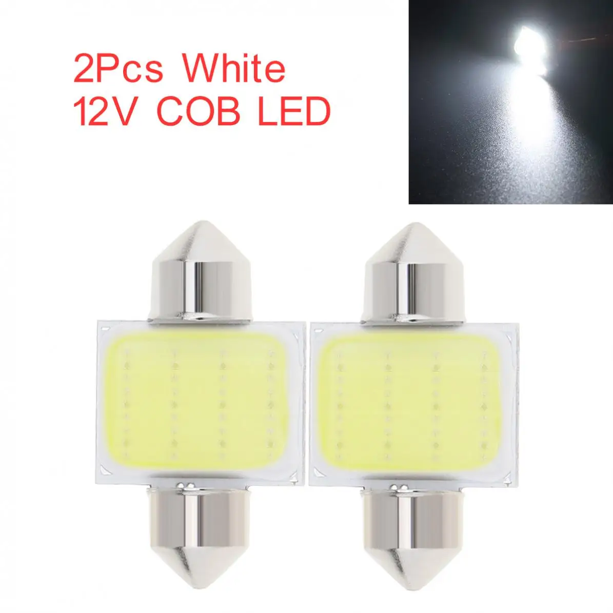 2PCS White 12V 31mm 12-SMD COB LED Car Interior Dome Map Light Bulbs DE3175
2PCS White 12V 31mm 12-SMD COB LED Car Interior Dome Map Light Bulbs DE3175