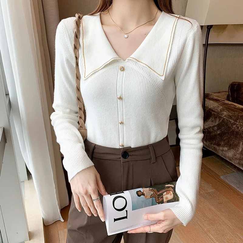 2021 Autumn and Winter Western Style Youthful-Looking Collar Sweater Loose Long Sleeve Top Wear Small ShirtNuyoah
2021 Autumn and Winter Western Style Youthful-Looking Collar Sweater Loose Long Sleeve Top Wear Small ShirtNuyoah