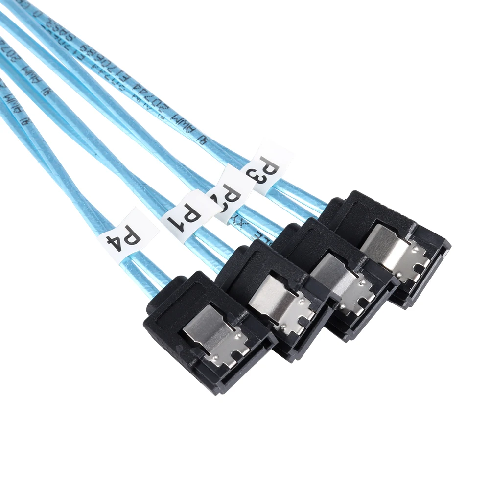 SAS SATA Cable SFF-8087 To 4 SATA Cable Mini SFF8087 36P To 4 SATA 7P Cable 12Gbps 50cm Hard Drive Data
SAS SATA Cable SFF-8087 To 4 SATA Cable Mini SFF8087 36P To 4 SATA 7P Cable 12Gbps 50cm Hard Drive Data
