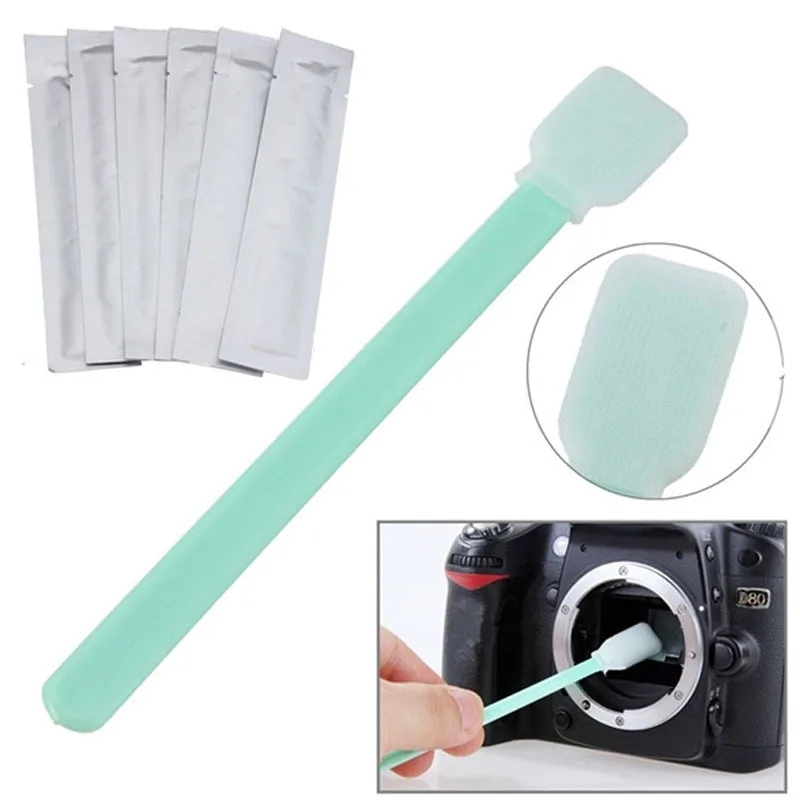 6pcs Camera lens cleaner 4.88" Length CCD Sensor Cleaning Kit CMOS Cleaner Wet Swab for DSLR Cameras
6pcs Camera lens cleaner 4.88" Length CCD Sensor Cleaning Kit CMOS Cleaner Wet Swab for DSLR Cameras