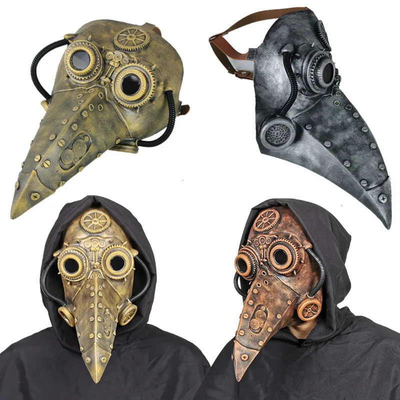 Funny Medieval Steampunk Plague Doctor Bird Mask Hoodie Latex Punk Cosplay Masks Beak Adult Halloween Event Cosplay Props
Funny Medieval Steampunk Plague Doctor Bird Mask Hoodie Latex Punk Cosplay Masks Beak Adult Halloween Event Cosplay Props