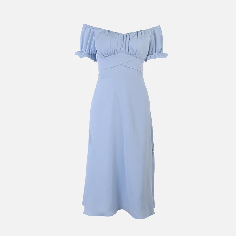Women's Dress 2021 Summer Sexy Off Shoulder Solid White A-Line High Waist Short Petal Sleeve Elegant Office Lady Dresses Party
Women's Dress 2021 Summer Sexy Off Shoulder Solid White A-Line High Waist Short Petal Sleeve Elegant Office Lady Dresses Party
