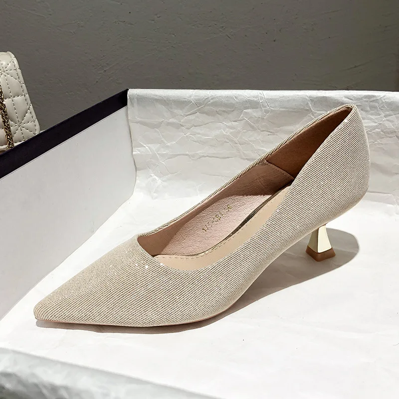 Shallow Mouth Fine Heeled Shoes Sandals Ladies Slip On Branded Pumps Lace-Up Pointed Wedge Work Dress Professional 2021 Stiletto
Shallow Mouth Fine Heeled Shoes Sandals Ladies Slip On Branded Pumps Lace-Up Pointed Wedge Work Dress Professional 2021 Stiletto
