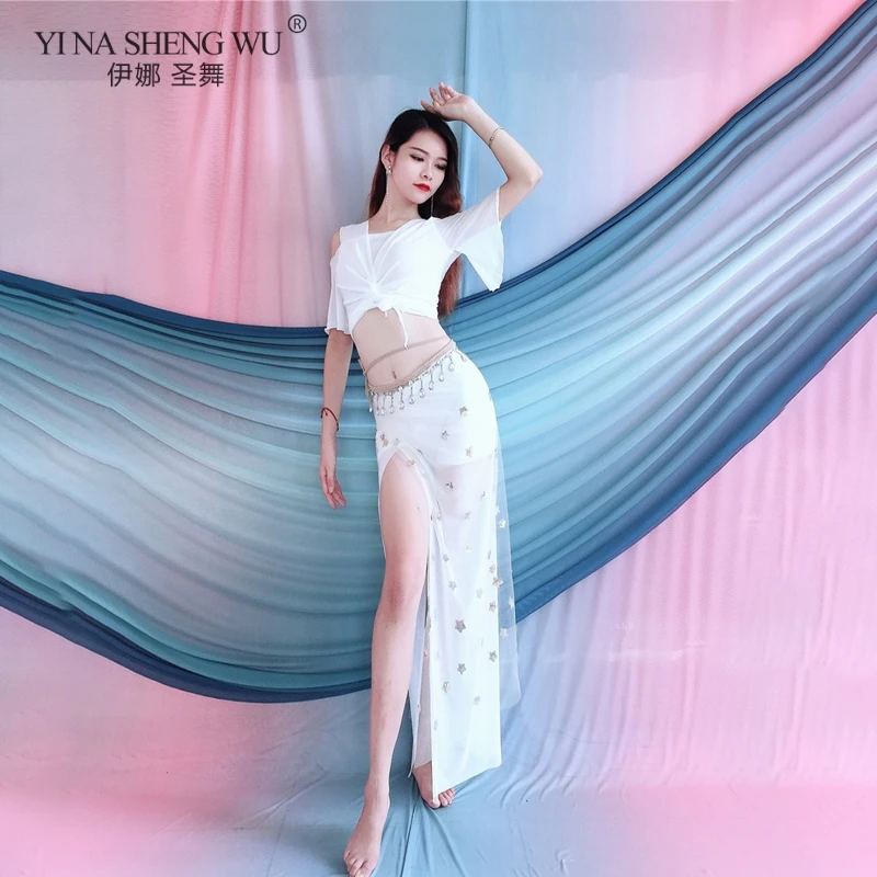 Oriental Practice Wear Performance Practice Clothes Dancing Women Bellydance Belly Dance Costume Set Tops Long Hip Scarf Suit
Oriental Practice Wear Performance Practice Clothes Dancing Women Bellydance Belly Dance Costume Set Tops Long Hip Scarf Suit