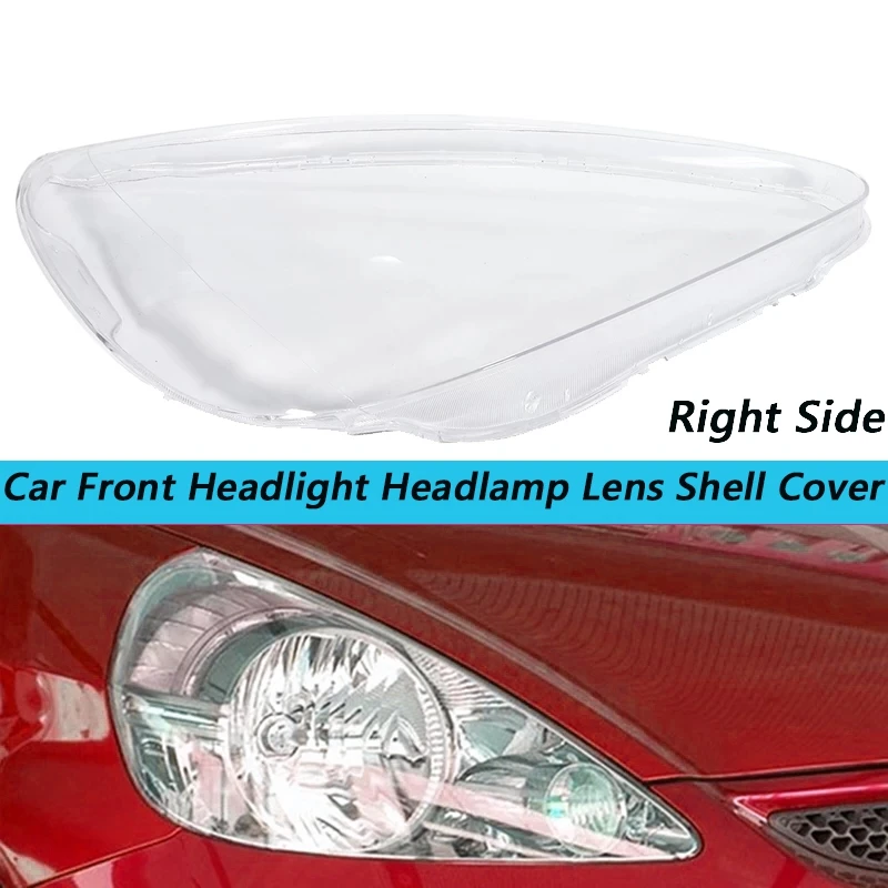 

Автомобильный передний головной светильник лампа объектива Крышка чехла, запасные части для Honda Fit Jazz Хэтчбек 2003-2007