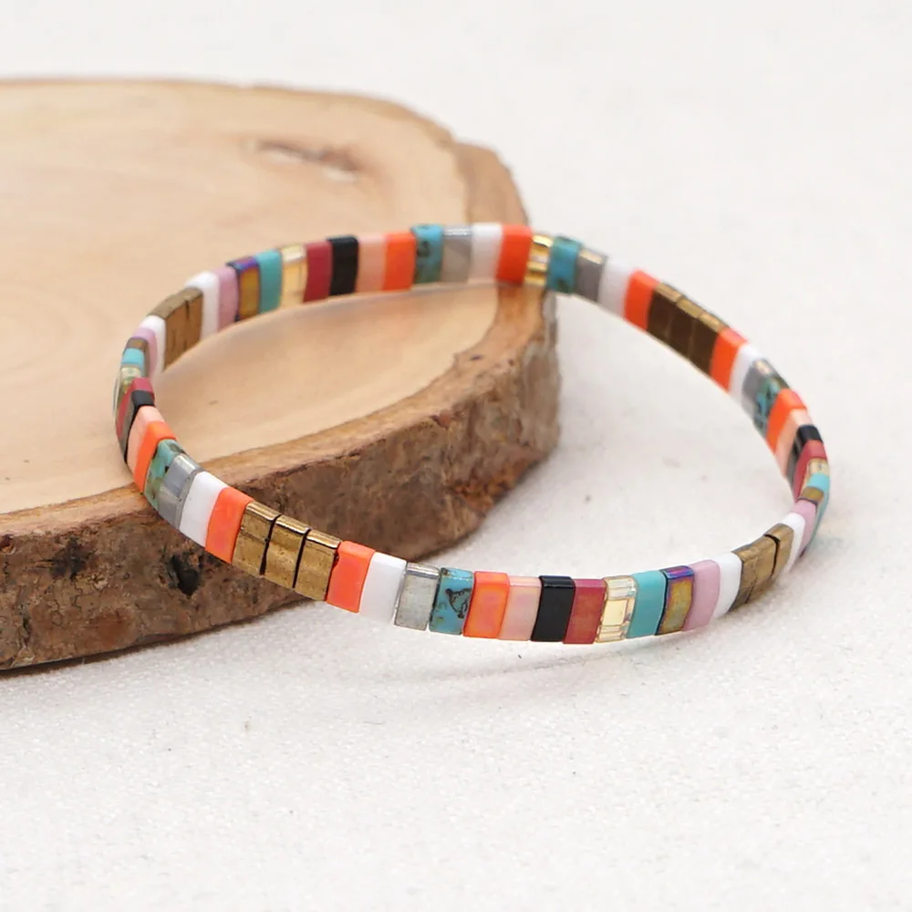 Go2Boho Boho Summer Miyuki Bracelet Real Japan Tila Glass Beads Bracelets For Women Handmade Friends Gift Pulseras Jewellery | Украшения и