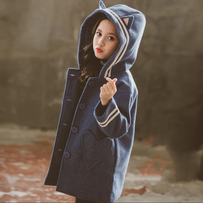 Girls Baby's Kids Coat Jacket Outwear 2021 Fashion Thicken Woolen Cloth Warm Winter Autumn Overcoat Children's Clothing
Girls Baby's Kids Coat Jacket Outwear 2021 Fashion Thicken Woolen Cloth Warm Winter Autumn Overcoat Children's Clothing