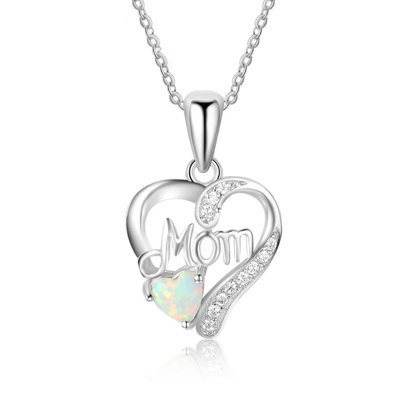 Mother's Day Birthday Gift, Mom Letter Heart Pendant, Mom Necklace with Birthstones for Mother's Day Birthday Gift
Mother's Day Birthday Gift, Mom Letter Heart Pendant, Mom Necklace with Birthstones for Mother's Day Birthday Gift