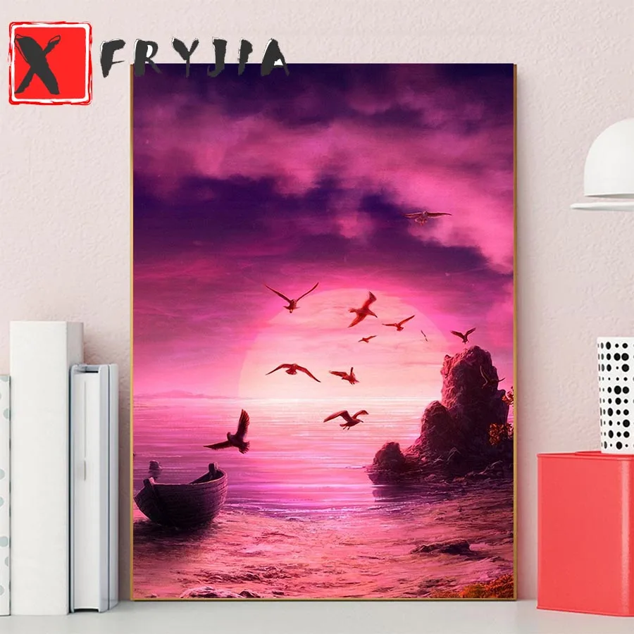 5D round square diamond embroidery Romantic pink island scenery Diy full sets diamond painting mosaic pictures rhinestones icon
5D round square diamond embroidery Romantic pink island scenery Diy full sets diamond painting mosaic pictures rhinestones icon