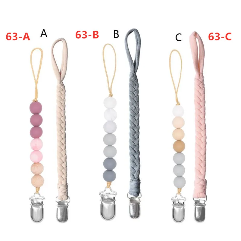 2 PCs BPA Free Baby Pacifier Clips Universal Sofy Braided Pacifier Chain Holder & Silicone Beaded Binky Holder Teether Toy
2 PCs BPA Free Baby Pacifier Clips Universal Sofy Braided Pacifier Chain Holder & Silicone Beaded Binky Holder Teether Toy