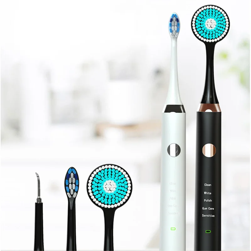 Adult Ultra Sonic Electric Toothbrush 5 Mode Inductive Recharge Electric Tooth Brushes Replacement Ultrasonic Water Flosser He
Adult Ultra Sonic Electric Toothbrush 5 Mode Inductive Recharge Electric Tooth Brushes Replacement Ultrasonic Water Flosser He