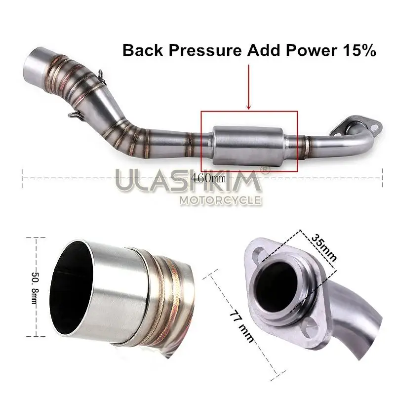 Motorcycle Exhaust Slip On Full System Modified Front Middle Link Pipe Muffler For YAMAHA NVX155 aerox 155
Motorcycle Exhaust Slip On Full System Modified Front Middle Link Pipe Muffler For YAMAHA NVX155 aerox 155