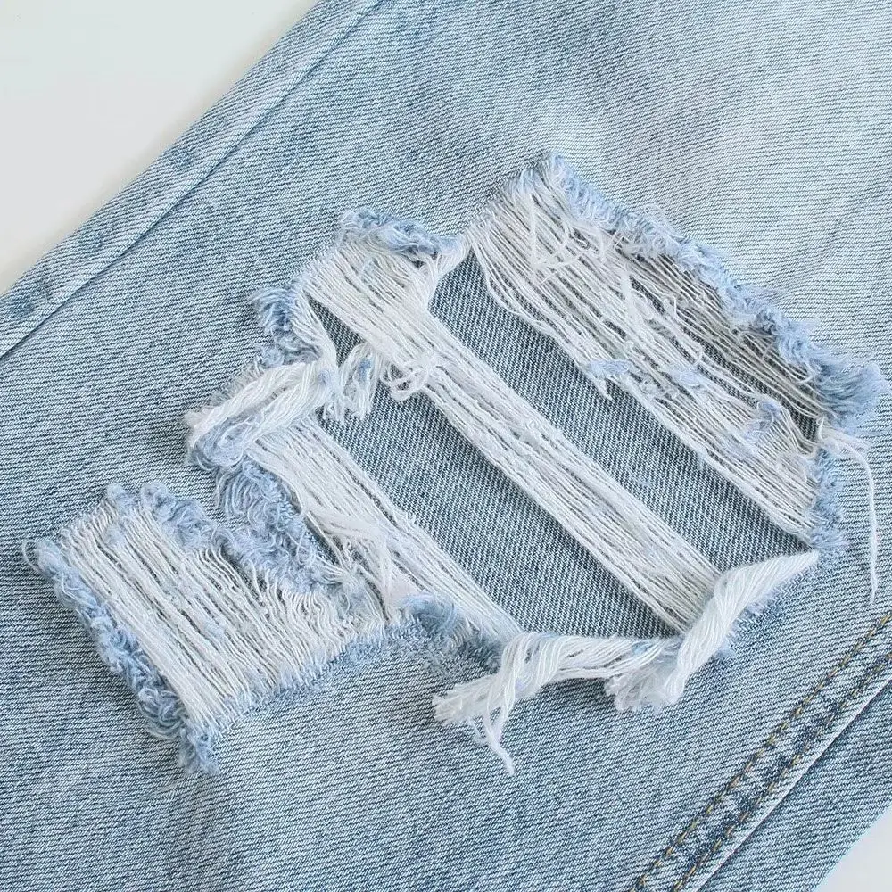 XNWMNZ Women Fashion high-rise full length Ripped jeans Female high-waist Jeans pockets button zip fly denim pants Lady trousers
XNWMNZ Women Fashion high-rise full length Ripped jeans Female high-waist Jeans pockets button zip fly denim pants Lady trousers