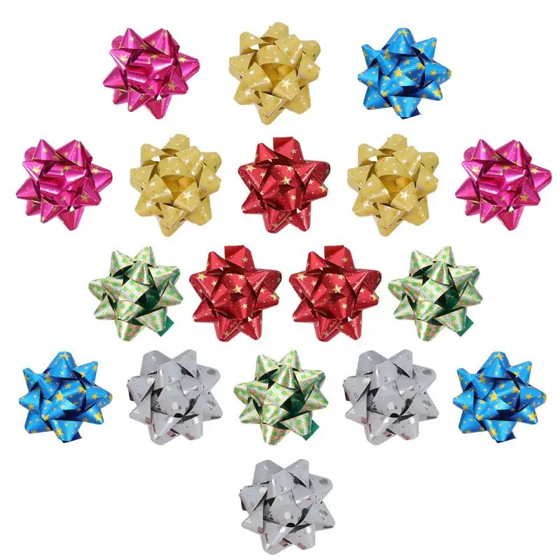 18Pcs Gift Pull Bows Self Adhesive Gift Wrap Bows Christmas Tree Hanging Pendant Decorative Ornament (Mixed Color)
18Pcs Gift Pull Bows Self Adhesive Gift Wrap Bows Christmas Tree Hanging Pendant Decorative Ornament (Mixed Color)