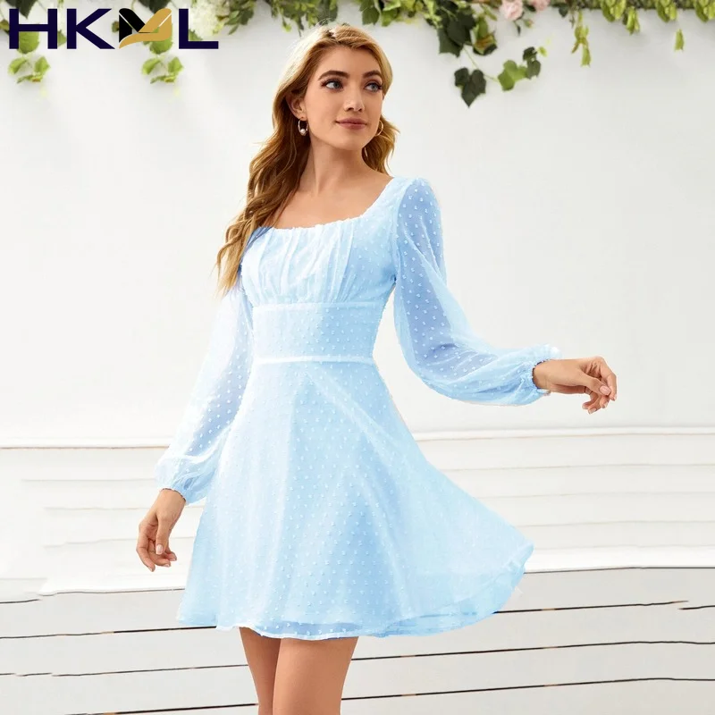 Womens Dress Solid Color Long Sleeve Ruffle Hem Short Lace High Waist A-Line Casual Loose Beach Sund 2021 Summer
Womens Dress Solid Color Long Sleeve Ruffle Hem Short Lace High Waist A-Line Casual Loose Beach Sund 2021 Summer