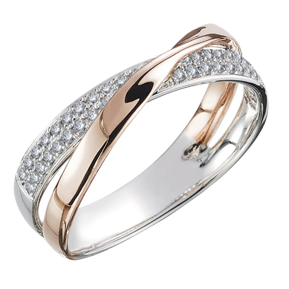Newest Fresh Two Tone X Shape Cross Ring For Women Wedding Trendy Jewelry Dazzling Stone Large Modern Rings
Newest Fresh Two Tone X Shape Cross Ring For Women Wedding Trendy Jewelry Dazzling Stone Large Modern Rings