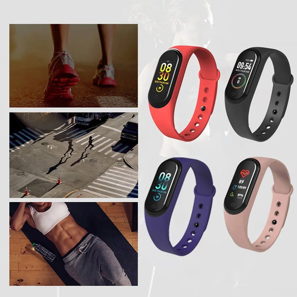 

Waterproof Pedometer M4 Smart Bracelet Message Remind health Monitoring Sport Wrist Band Wristband Watches