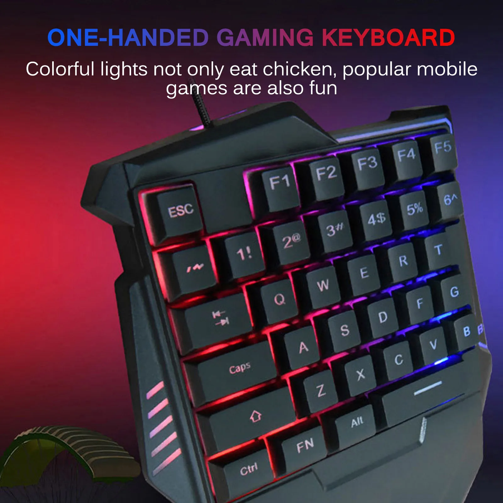 Проводная Мини-Клавиатура RGB для одной руки светодиодный Ной подсветкой для игрового ноутбука, игровые клавиатуры JK-911 35 клавиш, механическо...
Проводная Мини-Клавиатура RGB для одной руки светодиодный Ной подсветкой для игрового ноутбука, игровые клавиатуры JK-911 35 клавиш, механическо...