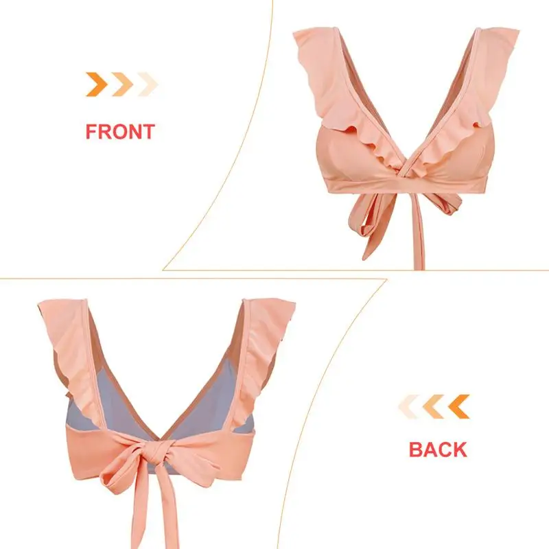 Sexy Bikini Ruffled Split Swimwear Creative Women Beach Summer Swimsuit 
Sexy Bikini Ruffled Split Swimwear Creative Women Beach Summer Swimsuit