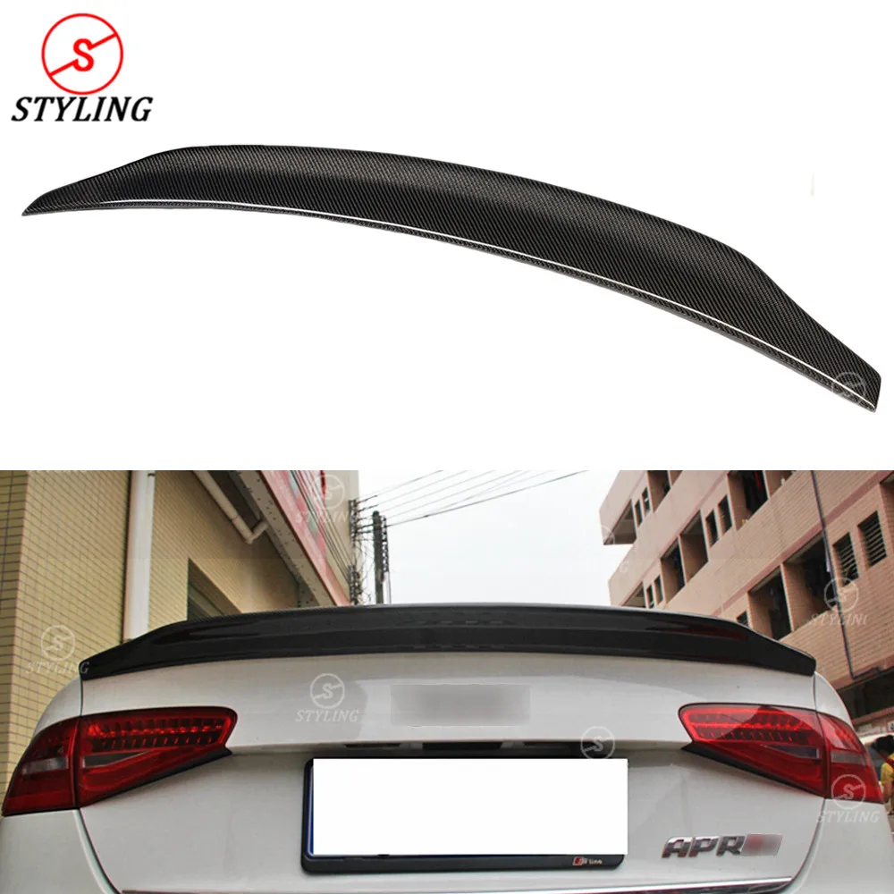 Carbon Fiber Spoiler Caractere Style For Audi A4 B8.5 2013 2014 2015 Sedan rear spoiler Rear trunk wing
Carbon Fiber Spoiler Caractere Style For Audi A4 B8.5 2013 2014 2015 Sedan rear spoiler Rear trunk wing