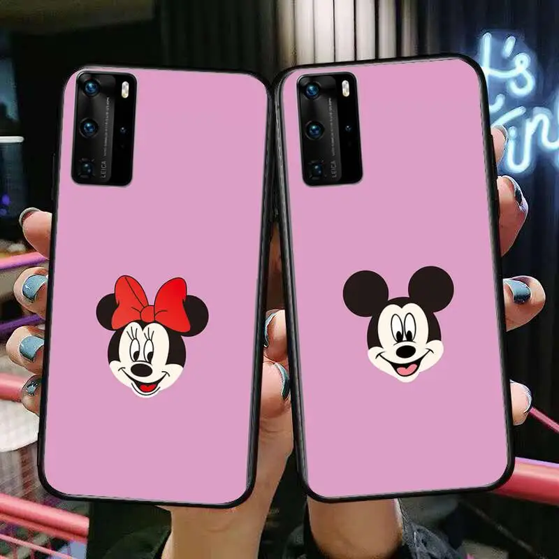 

Minnie Mouse 2021 Phone Case For Huawei P40 p30 P20 10 9 8 Lite E Pro Plus Black Etui Coque Painting Hoesjes comic fas