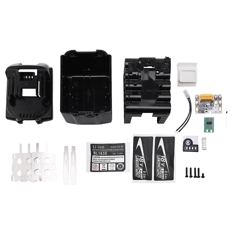 NEW-BL1890 Батарея чехол печатная плата зарядного устройства с защитой от платы в виде ракушки коробка для MAKITA 18V BL1860 9.0Ah светодиодный Li-Ion Батаре...
NEW-BL1890 Батарея чехол печатная плата зарядного устройства с защитой от платы в виде ракушки коробка для MAKITA 18V BL1860 9.0Ah светодиодный Li-Ion Батаре...