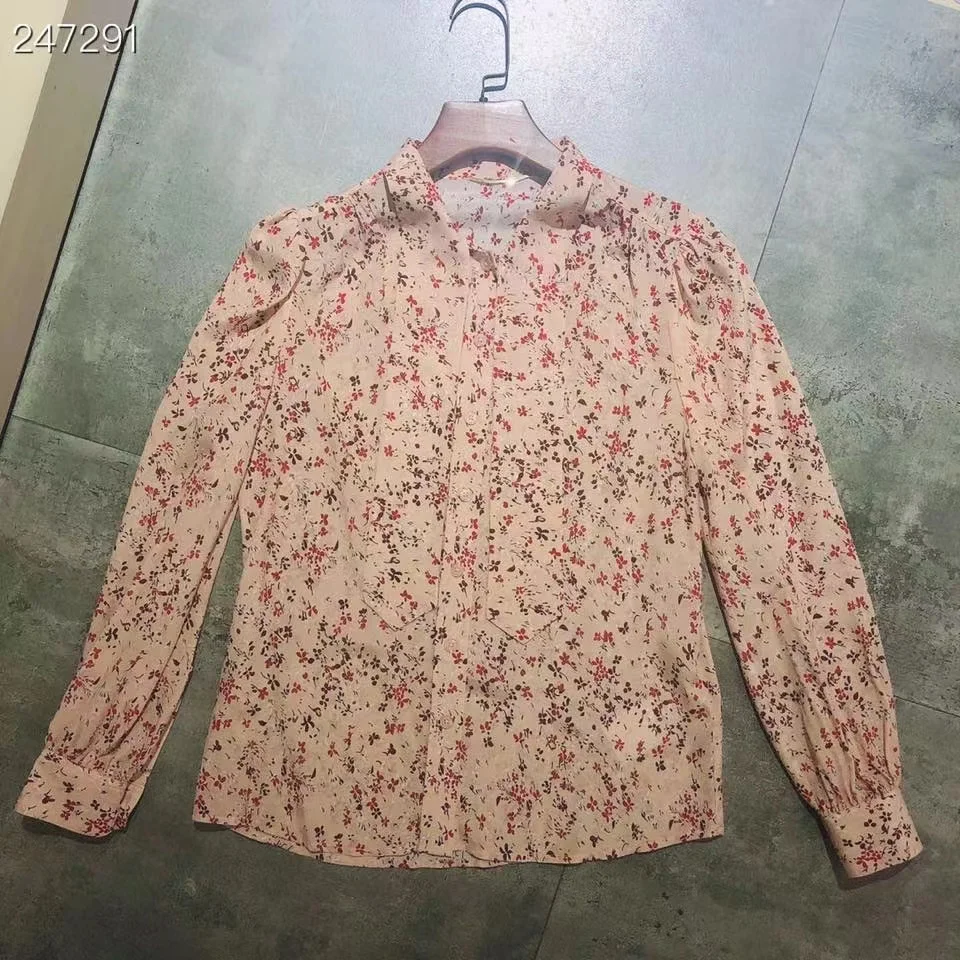 Fashion Women Blouses Shirts 2021 Runway Luxury Famous Brand European Design Flowers Print Single Breasted Silk Blouse
Fashion Women Blouses Shirts 2021 Runway Luxury Famous Brand European Design Flowers Print Single Breasted Silk Blouse