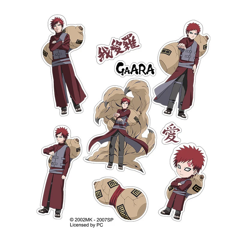 Наклейка наруто Gaara Uchiha Sasuke Haruno Sakura Kakashi Tsunade японская аниме упаковка для ноутбука