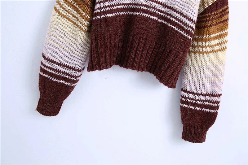 Elegant Women Striped Sweaters 2020 Fashion Ladies Causal O-neck Knitted Tops Streetwear Female Chic Patchwork Pullovers
Elegant Women Striped Sweaters 2020 Fashion Ladies Causal O-neck Knitted Tops Streetwear Female Chic Patchwork Pullovers