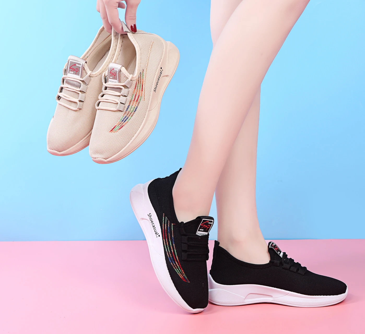 2021 Casual Increase Women's Vulcanize Shoes Lightweight Mesh Women's Sneakers Outdoor Shopping Non-slip Women's Platform Shoes
2021 Casual Increase Women's Vulcanize Shoes Lightweight Mesh Women's Sneakers Outdoor Shopping Non-slip Women's Platform Shoes