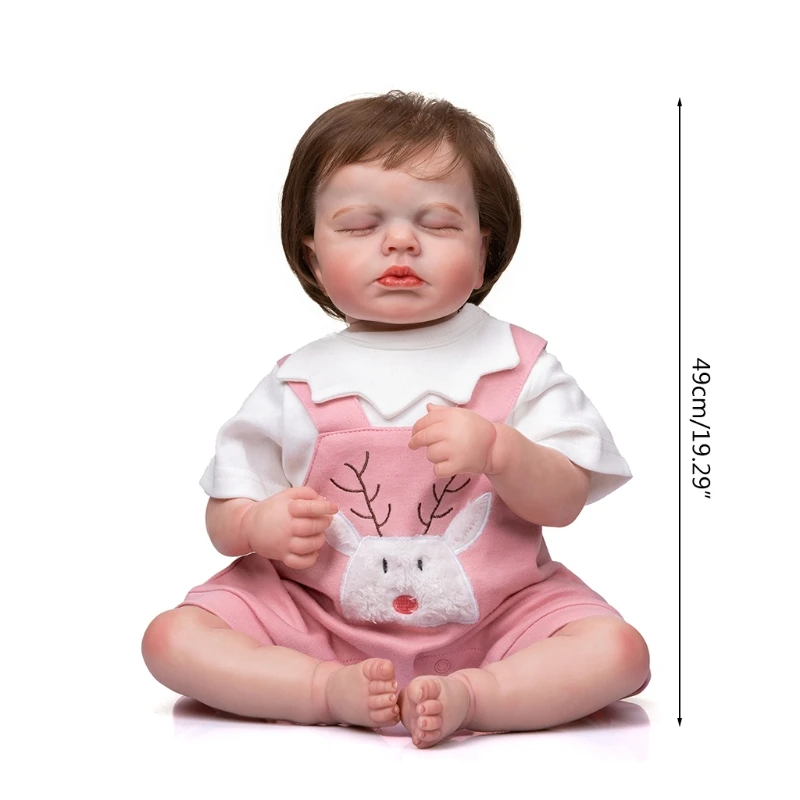 49cm/19in Reborns Doll Baby Girl Doll Nurturing Doll Realistic Handmade Soft Body w/ Closed Eyes Girls Boy Gift
49cm/19in Reborns Doll Baby Girl Doll Nurturing Doll Realistic Handmade Soft Body w/ Closed Eyes Girls Boy Gift