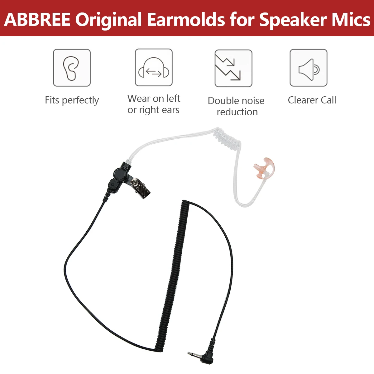 1 Pin Covert Acoustic Air Tube Mic Microphone Earphone Earbud Headset Earpiece Headphone For Baofeng Two-Way Radios
1 Pin Covert Acoustic Air Tube Mic Microphone Earphone Earbud Headset Earpiece Headphone For Baofeng Two-Way Radios