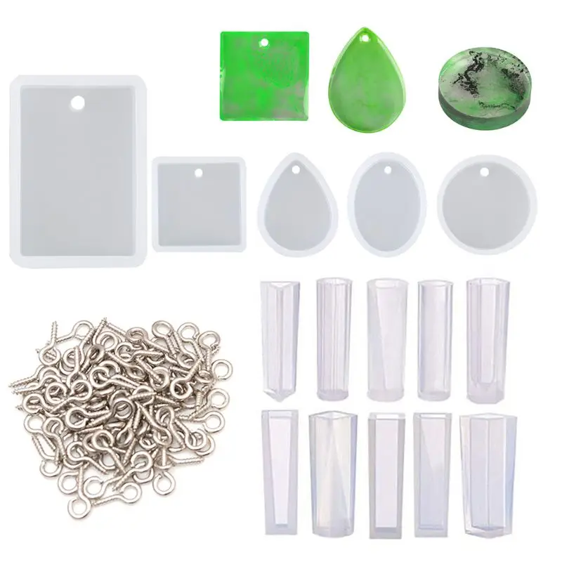 DIY Bracelet Pendant Drop Glue Mold Set Crystal Silicone Mold with Dropper Stir Stick Claw Nail
DIY Bracelet Pendant Drop Glue Mold Set Crystal Silicone Mold with Dropper Stir Stick Claw Nail