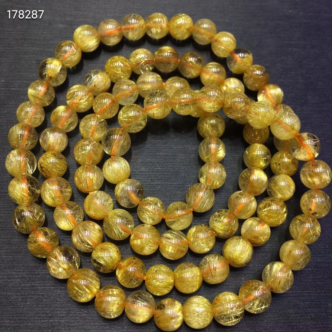 6mm Natural Gold Rutilated Quartz 3 Laps Clear Round Beads Bracelet Women Men Fashion Rutilated Beadd Wealthy Stone AAAAAAA
6mm Natural Gold Rutilated Quartz 3 Laps Clear Round Beads Bracelet Women Men Fashion Rutilated Beadd Wealthy Stone AAAAAAA