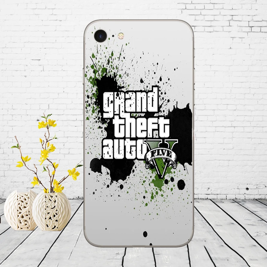 33DD Grand Theft Auto GTA V Мягкий силиконовый чехол для iphone 5 5s se 6 6s 8 plus 7 Plus X XS SR MAX|Бамперы| |