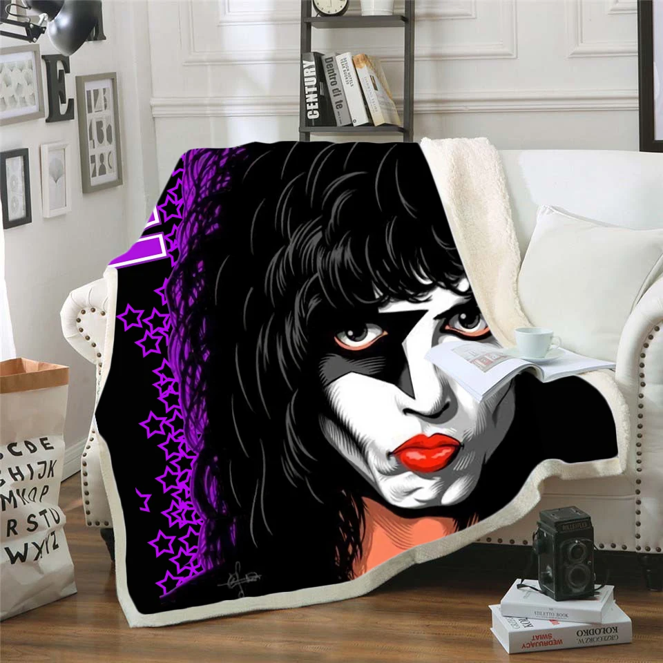 KISS 3d printed fleece blanket for Beds Hiking Picnic Thick Quilt Fashionable Bedspread Fleece Throw Blanket style-7
KISS 3d printed fleece blanket for Beds Hiking Picnic Thick Quilt Fashionable Bedspread Fleece Throw Blanket style-7