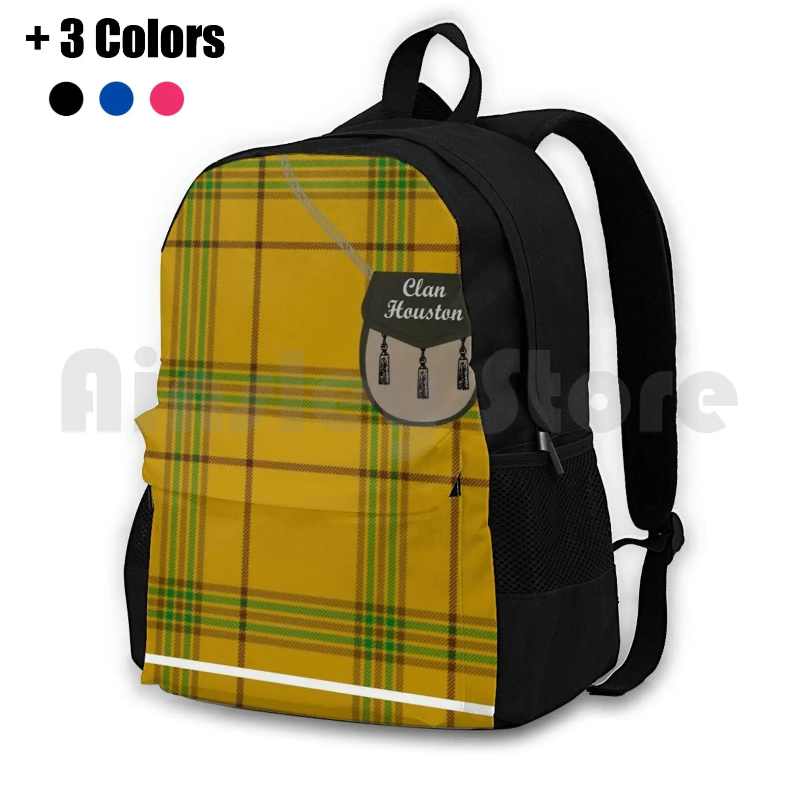 

Clan Houston Surname Last Name Scottish Clan Tartan Badge Crest Outdoor Hiking Backpack Riding Climbing Sports Bag Houston