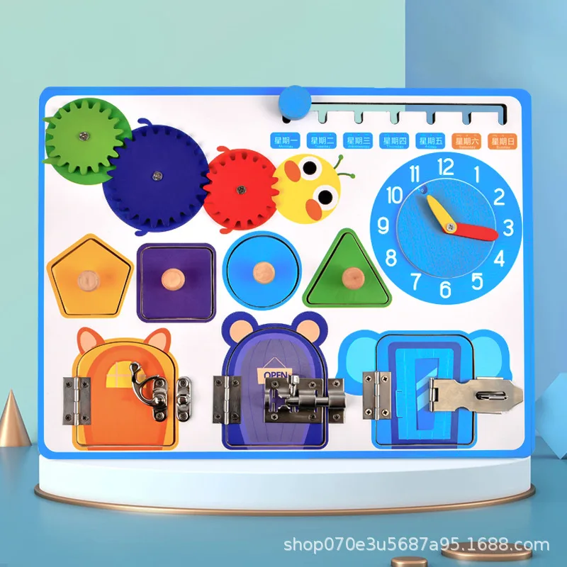 Montessori Unlocking Toy Toddler Busy Board DIY Latch Board Preschool Kids Life Skills Learnning Children Sensory Education Toy
Montessori Unlocking Toy Toddler Busy Board DIY Latch Board Preschool Kids Life Skills Learnning Children Sensory Education Toy