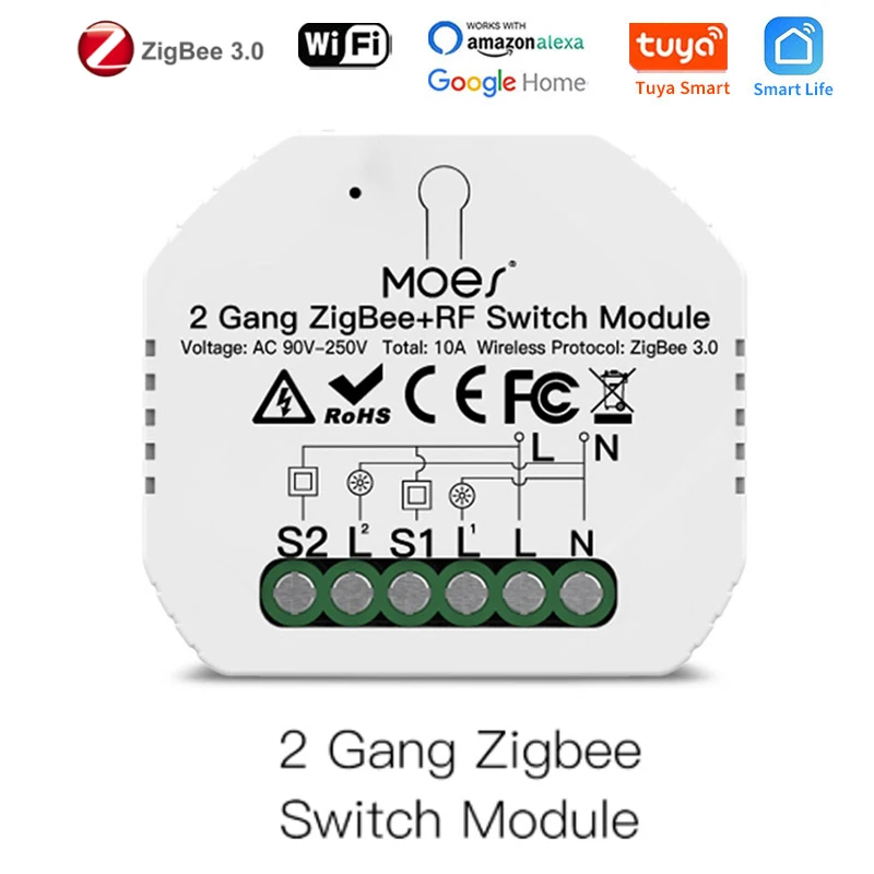 Умный светильник ель света Tuya ZigBee3.0 + RF, релейный модуль, 2 клавиши, управление через приложение Smart Life/Tuya, работает с Alexa Google Smart Home Яндекс
Умный светильник ель света Tuya ZigBee3.0 + RF, релейный модуль, 2 клавиши, управление через приложение Smart Life/Tuya, работает с Alexa Google Smart Home Яндекс