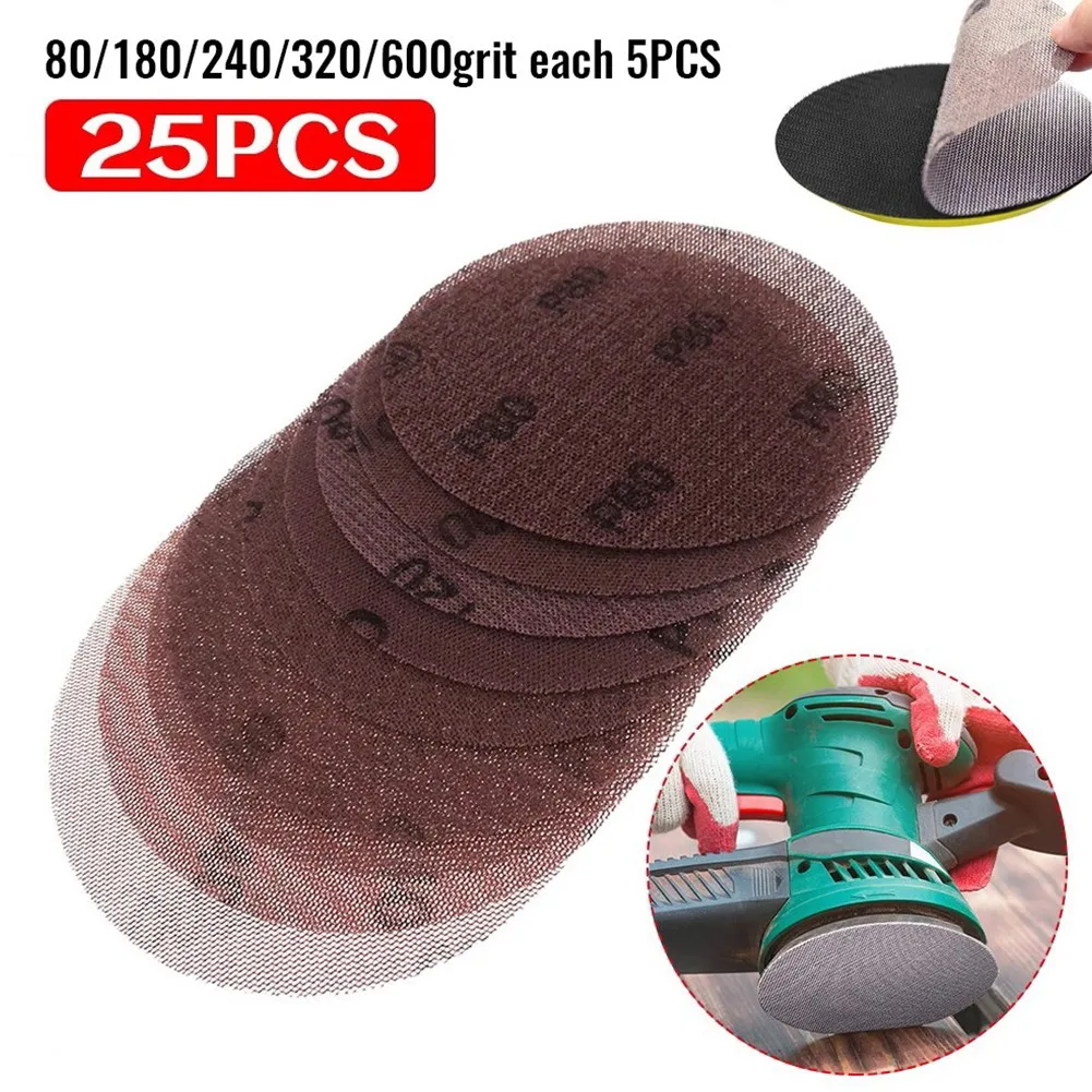 25pcs 5inch 125mm Mesh Sanding Discs Hook & Loop Abrasive Dust Free Sandpaper Sharp Grinding Sandpaper For Car Wood Fast Ship
25pcs 5inch 125mm Mesh Sanding Discs Hook & Loop Abrasive Dust Free Sandpaper Sharp Grinding Sandpaper For Car Wood Fast Ship