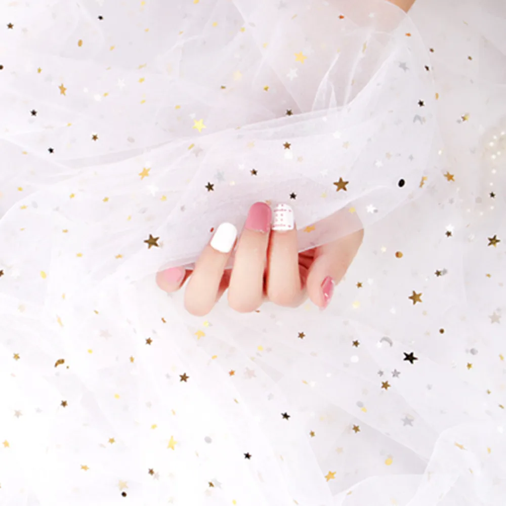Bling Sequins Lace Fabrics Soft Tulle Handmade for Sewing DIY Dolls Curtains Wedding Home Decor Star Gauze Mesh Cloth Tissu 1m
Bling Sequins Lace Fabrics Soft Tulle Handmade for Sewing DIY Dolls Curtains Wedding Home Decor Star Gauze Mesh Cloth Tissu 1m