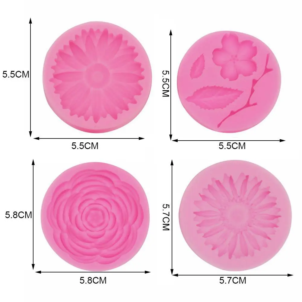 Small Flower Fondant Cake Silicone Mold Cake Decoration DIY Baking Flowers Rose Chrysanthemum Daisy Chocolate Mold Soap Mold
Small Flower Fondant Cake Silicone Mold Cake Decoration DIY Baking Flowers Rose Chrysanthemum Daisy Chocolate Mold Soap Mold