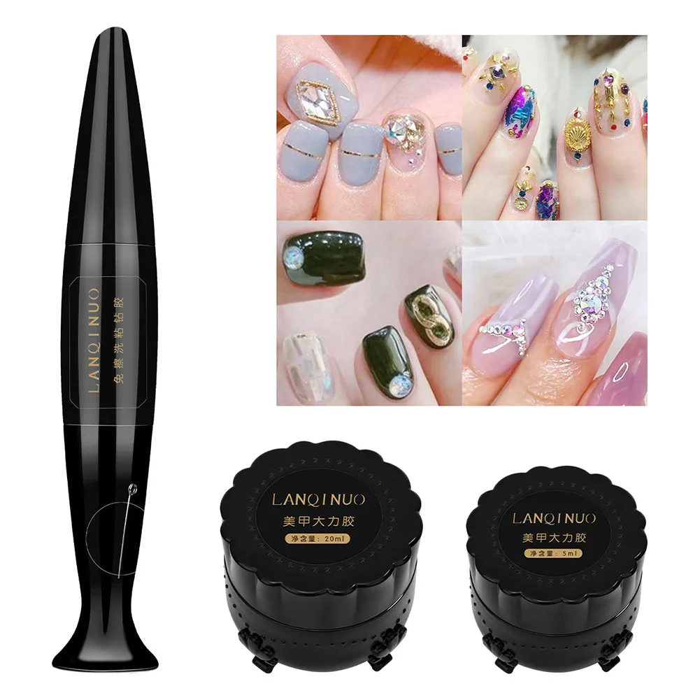 8/5/20ml Nail Glue For Rhinestone Decorations Adhesive Gel Acrylic Dual Use Brush Needle No Wipe Top Coat UV/LED Nails Tools
8/5/20ml Nail Glue For Rhinestone Decorations Adhesive Gel Acrylic Dual Use Brush Needle No Wipe Top Coat UV/LED Nails Tools