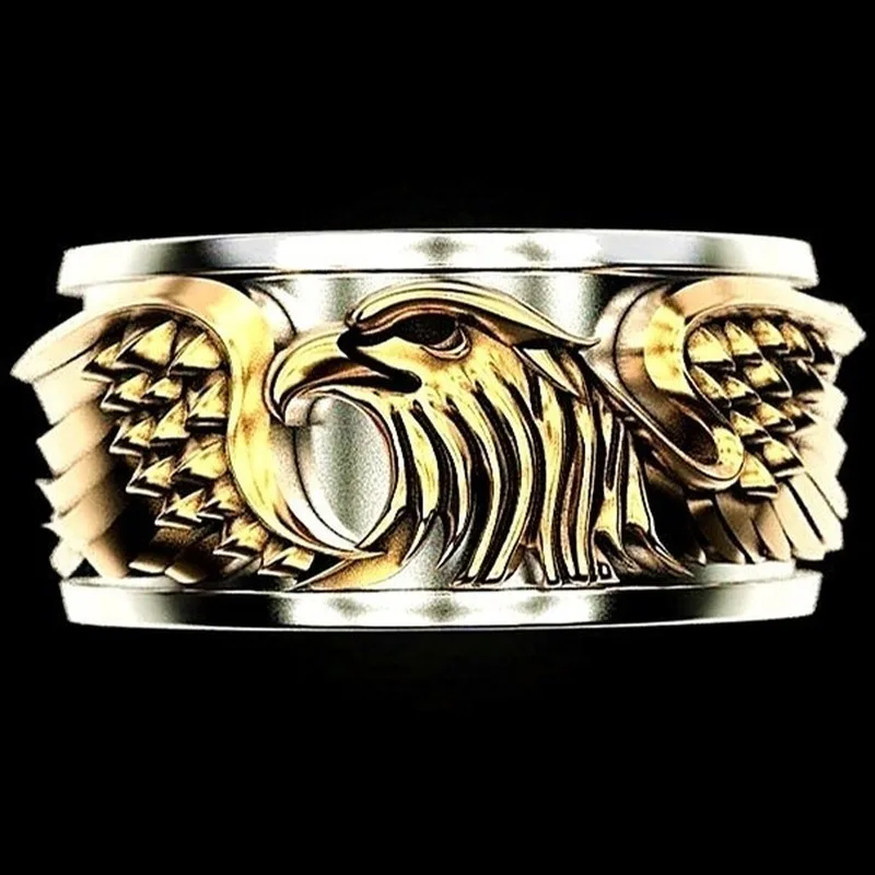 Personality Luxury Eagle Wings Rings for Women Men Hip Hop Punk Style Viking Anniversary Birthday Party Banquet Ring
Personality Luxury Eagle Wings Rings for Women Men Hip Hop Punk Style Viking Anniversary Birthday Party Banquet Ring