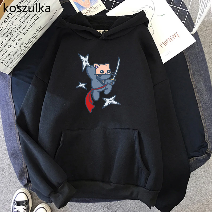 2021 New Cute Cat Women Hooded Kawaii Shinobi Cat Graphic Hoodies Hip Hop Female Clothing Harajuku Aesthetic Long Sleeve Hoody
2021 New Cute Cat Women Hooded Kawaii Shinobi Cat Graphic Hoodies Hip Hop Female Clothing Harajuku Aesthetic Long Sleeve Hoody