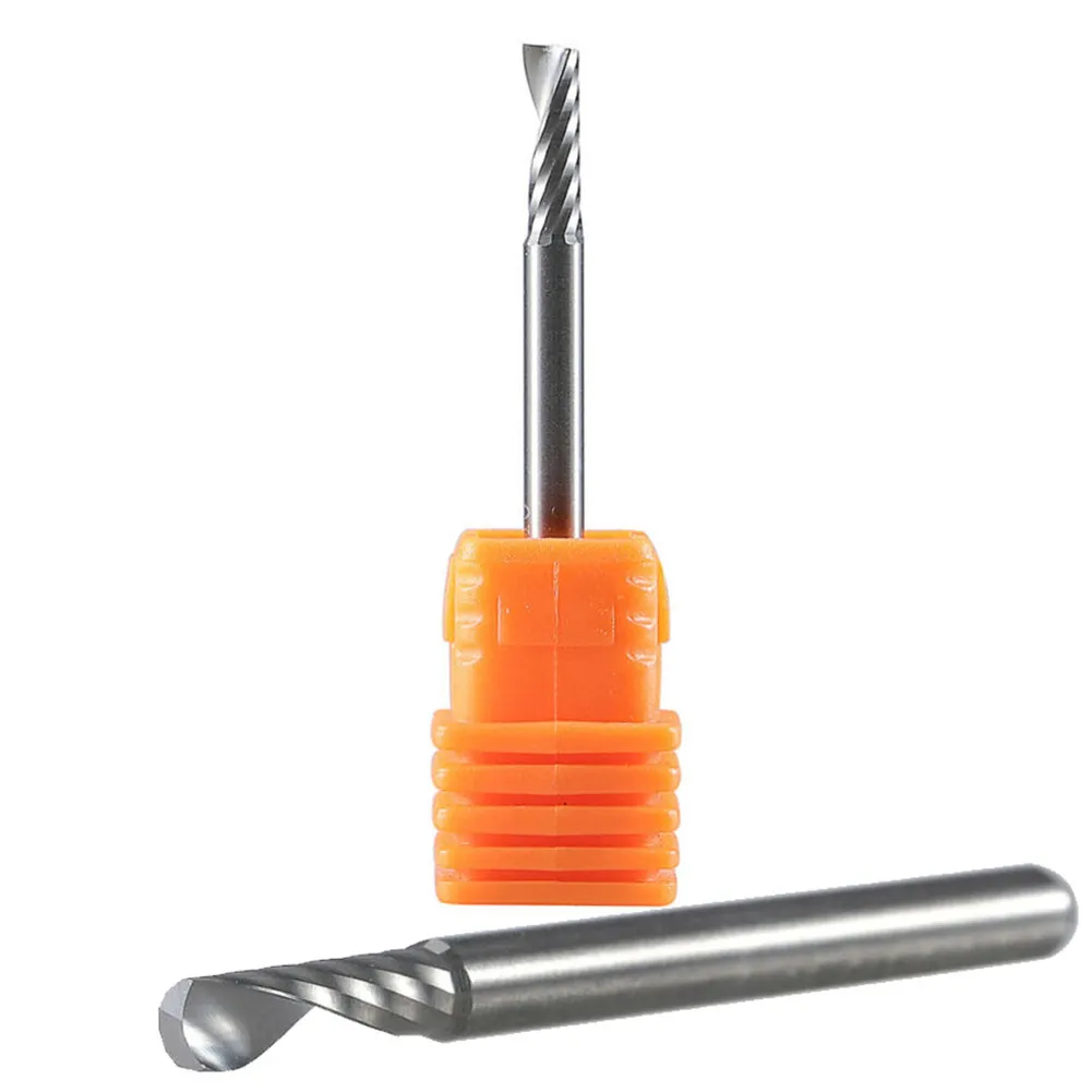 Carbide End Mill 3.175*10mm Metal Single Flute Spiral End Mill 1/8\" Hard Alloy CNC Router Bits
Carbide End Mill 3.175*10mm Metal Single Flute Spiral End Mill 1/8\" Hard Alloy CNC Router Bits