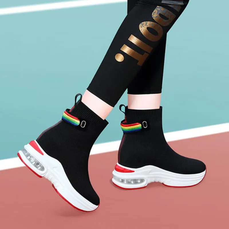 Brand Socks Shoes Sneakers Women Shoes Knitted Elastic Sport Shoes Platform Shoes Women Breathable Mesh Walking Vulcanized Shoes
Brand Socks Shoes Sneakers Women Shoes Knitted Elastic Sport Shoes Platform Shoes Women Breathable Mesh Walking Vulcanized Shoes