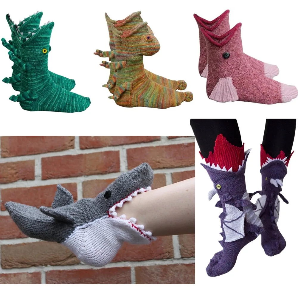 Adult Socks Animal Shark Fish Chameleon Crocodile Knit Socks Cute Novelty Winter Warm Floor Sock for Men Women Anime Socks
Adult Socks Animal Shark Fish Chameleon Crocodile Knit Socks Cute Novelty Winter Warm Floor Sock for Men Women Anime Socks