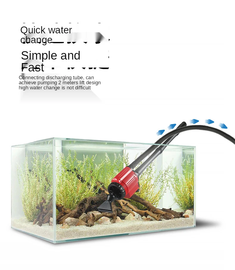 Fish tank automatic cleaning water changer, aquarium electric water pump, fish manure cleaning tool, sand washing toilet 
Fish tank automatic cleaning water changer, aquarium electric water pump, fish manure cleaning tool, sand washing toilet